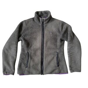 Vintage Y2K Patagonia Gray Fleece Lined Full‎ Zip Jacket Women's XL Outdoor